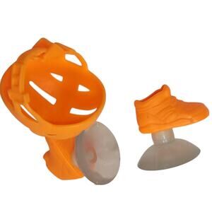 1996 Vintage Workin' Out Barbie Suction Cup Shoed & Safety Helmet